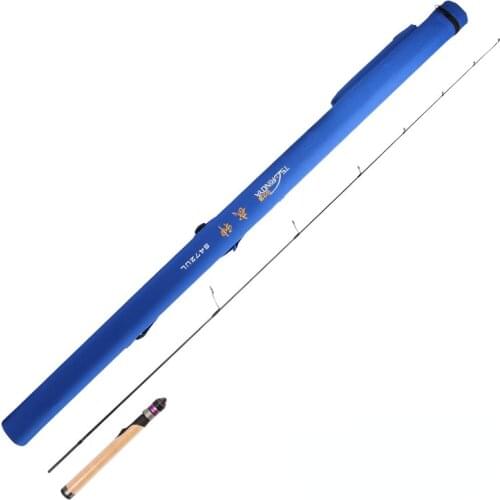 TSURINOYA ARES Fishing Rod 1.4m 1.68m UL Power Casting Spinning Lure Rod Fuji accessories Handle Detachable Trout Rod