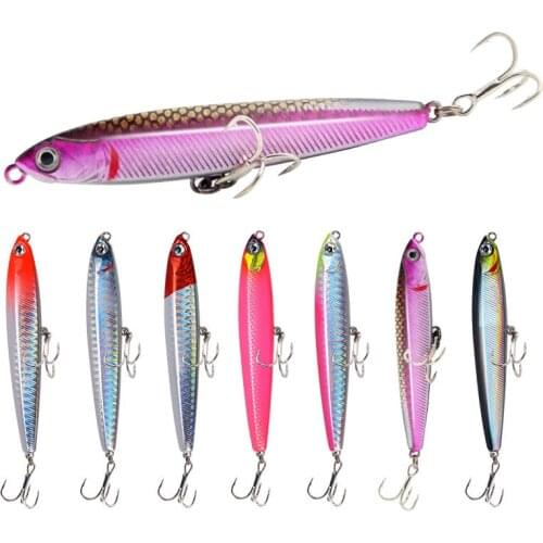10g14g18g24g Pencil Sinking Fishing Lure Minnow Wobblers Hard Bait Artificial For jigging Winter Crankbaits Fishing Tackle
