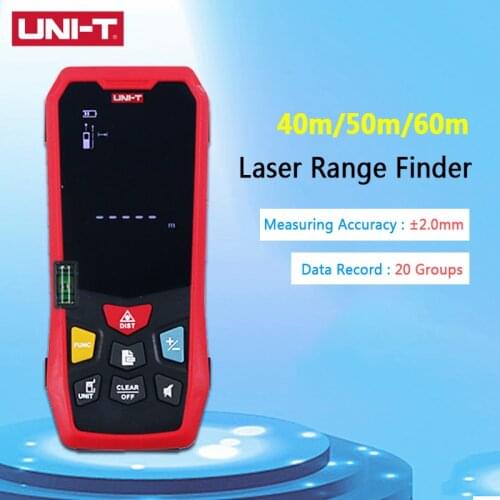 UNI-T LM40 Laser Distance Meter Handheld Mini Laser Rangefinder Tape Range Finder Diastimeter Measure 40m 50m 80m 100m 120m 150m