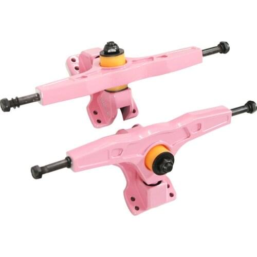1pair New Skateboard Truck Pink Long Board 7inch Bridge 180mm Long Board Trucks Aluminium Trucks