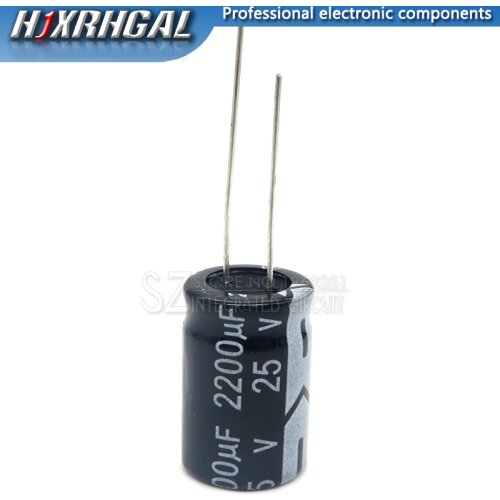 1PCS 25V2200UF 13*21mm 25V 2200UF 13*21 Electrolytic capacitor