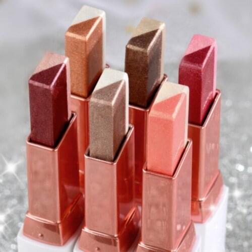 Glitter Gradient Eyeshadow Stick Professional 2 In 1 Double Color Makeup Waterproof Lasting Shimmer Metallic Eyeshadow Makeup