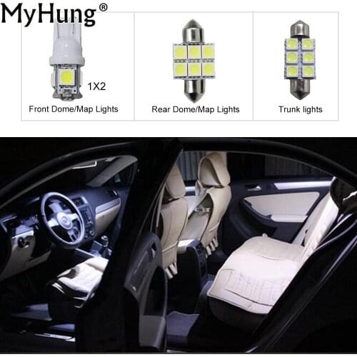 For Hyundai IX35 Convenience Bulbs Car Led Interior Light C10W W5W Replacement Bulbs Headlight Light Bright White 4PCS Per Set