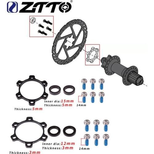 ZTTO Bicycle Boost Hub Adapter Change 12x142 to 148 15x100 to 110 110 148 Bike Hub Spacer Washer 6 Bolt standard Thru Axle 15mm