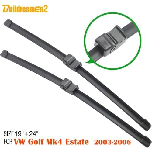 Buildreamen2 1 Pair Car Window Windshield Soft Rubber Wiper Blade Winscreen Wiper For Volkswagen Golf Mk4 Estate 2003-2006
