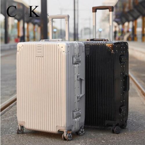 New women Travel Suitcase luggage bag Business trolley Boarding Silent Roller Cabin password box Suitcase for men free shipping