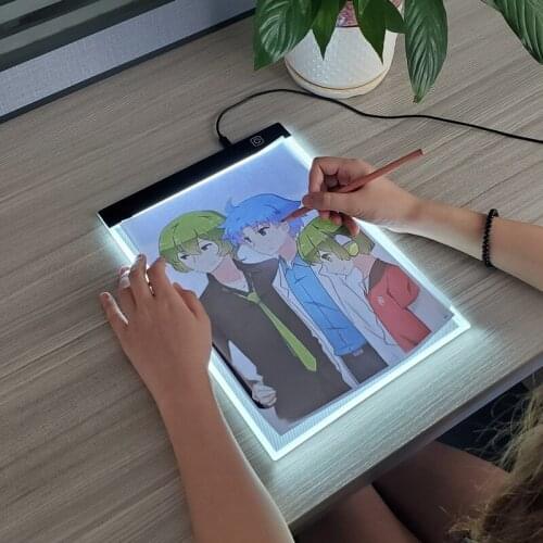 A4 Childrens Dimmable Led Drawing Board Toy Advertising Board Childrens Educational Painting Game Friends Creative Gift