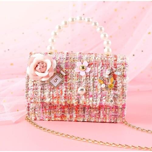 Korean Little Girls Purses and Handbags Cute Princess Crossbody Bags for Kids Small Coin Pouch Baby Party Purse Tote