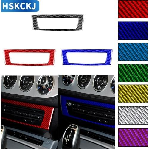For BMW Z4 E89 2009-2016 Multiple Color Carbon Fiber Stickers Central Control CD Panel Button Interiors Car Accessories
