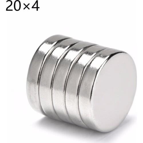 150pc 20x4 Small Round NdFeB Neodymium Disc Magnets Dia20mm x 4mm N35 Super Powerful Strong Rare Earth Magnet Free Shipping 20*4