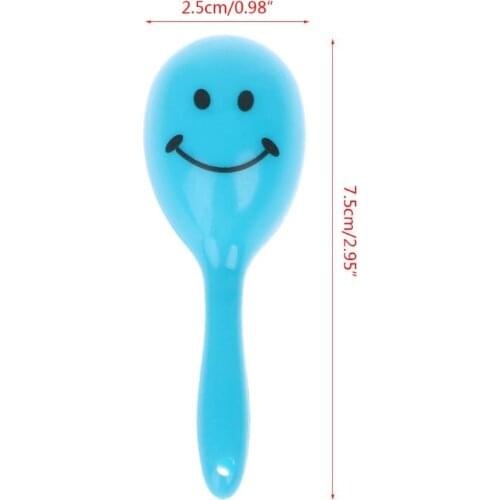 24pcs 3" Smiling Face Neon Maracas Fiesta Party Supplies Party Favors Noisemaker Party Decorations 4X7C