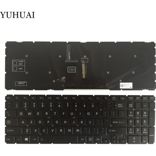 New US keyboard for Toshiba Satellite L50-B L55-B S50-B L55DT-B S55-B US Laptop Keyboard black Backlight