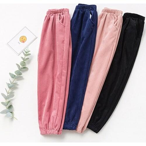 Autumn Winter Kids Pants 2020 Fashion Solid Color Children Long Trousers Boy Girl Pant Toddler Leggings Clothes Comfortable