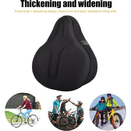 Electric Bicycle Saddle Seat Soft Thickened Electric Bike Gel Pad Cushion Cover Comfortable Road Cycling Breathable Cushion