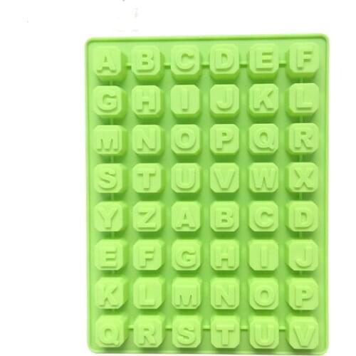 48 Letters Of The Alphabet Silicone Chocolate Molds, Handmade Diy Ice Lattice Mold Handmade Soap Mold