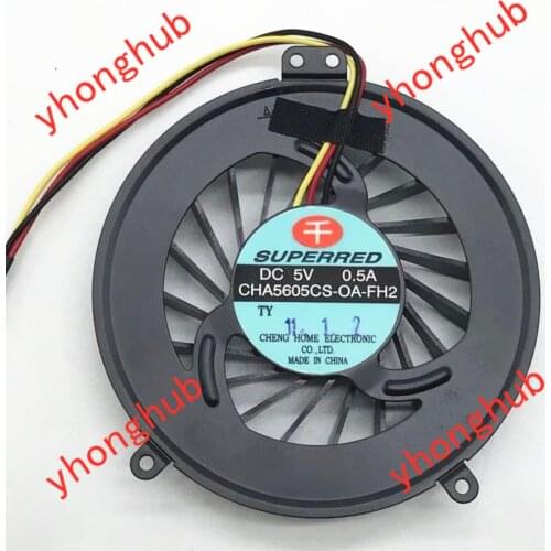 SUPERRED CHA5605CS-OA-FH5B Server Cooling Fan DC 5V 0.5A 3-wire