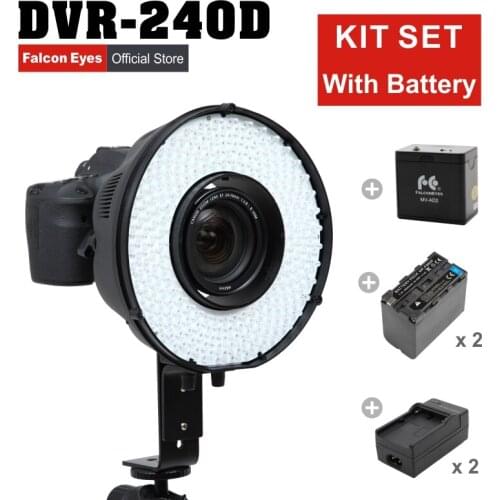 Photography Lighting New 2018 Video Light Aputure 240 Flash Ring Led Panel Dimmable Selfie Lighting Photo Shooting Dvr-240d