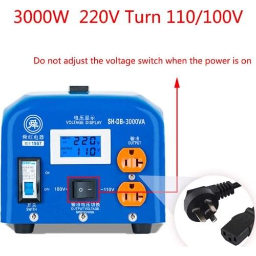 Industrial grade transformer 220v to 110v100v/110V to 220V power supply voltage converter high power 3000W