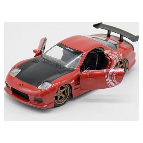 High simulation 1:32 alloy 1993 RX-7 car model,2-door sliding car toy,childrens gift ornaments,free shipping