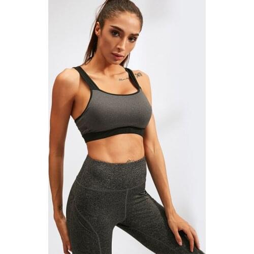 Womens Fitness Bras Shockproof Vest Breathable Quick-drying Backless Running Sports Wireless Bra Underwear