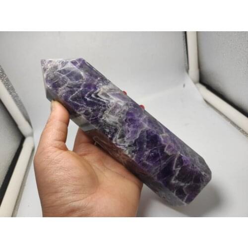 1pcs Beautiful natural Dream amethyst point quartz crystal reiki healing natural stones and minerals