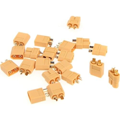 10 Pairs High Quality XT60 XT-60 Male Female Bullet Connectors Plug for RC Battery ESC Motor Part (XT60 Plug,XT60 Connectors )