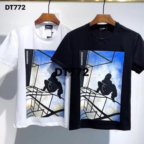 2021 Fashion Trend Dsquared2 Mens Premium Printed T-Shirt DT772
