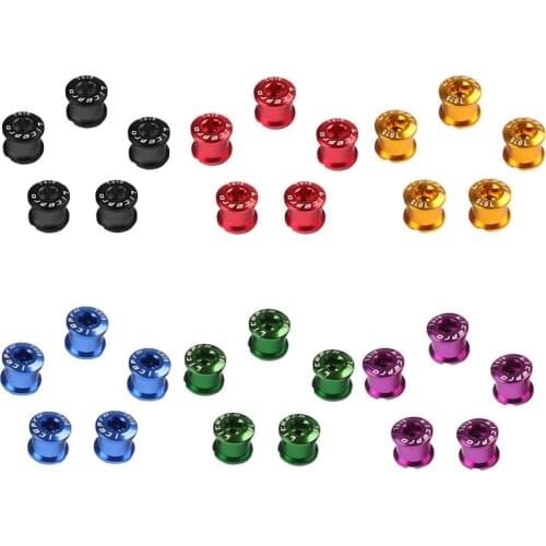 5pcs folding bike double speed chain ring nail BMX crank sprocket nut chainwheel bolt