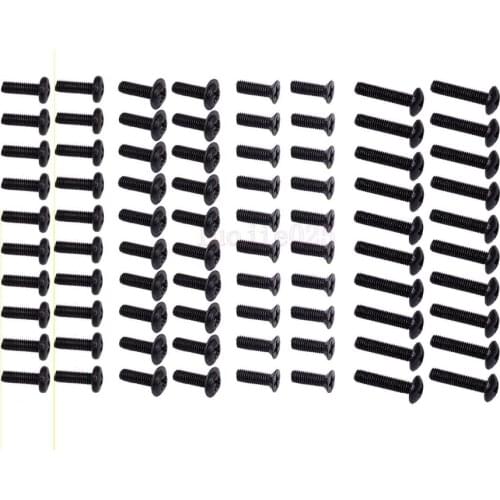 80PCS HSP 1/10 94122 94123 94111 3MM Round head screws Flat head screws M3*8 M3*10 M3*16 02092 02096 02097 08024
