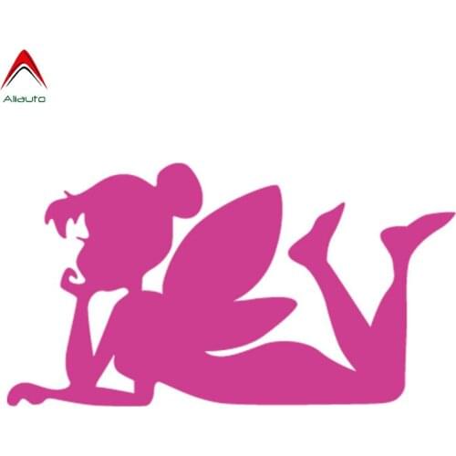Aliauto Cartoon Fashion Car Sticker Beautiful Fairy Maiden Auto Motorcycles Laptop Decor PVC Decal Cover Scratches,14cm*7.6cm