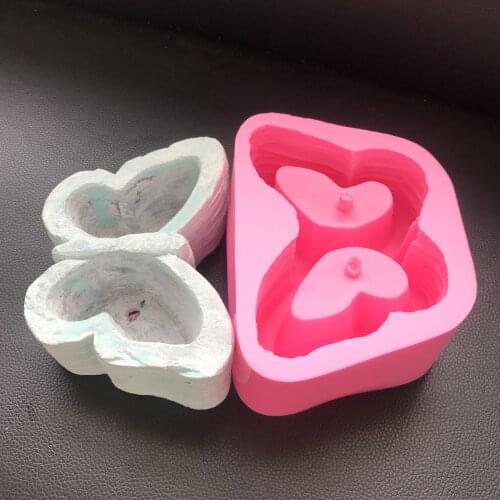 Concrete Flower pot Silicone Mold Handmade Cement Cactus Planter Making 3D Butterfly Vase Mould