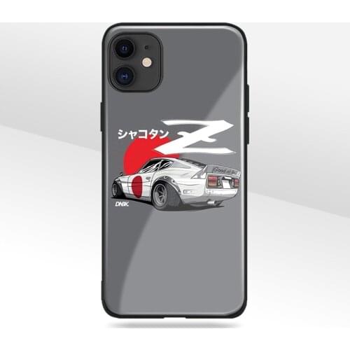Datsun 240z Car Art Glass Soft Silicone Phone Case FOR IPhone SE 6s 7 8 Plus X XR XS 11 12 Mini Pro Max Sumsung Cover Shell