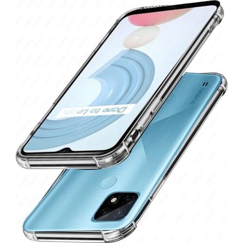 For OPPO Realme C21 Realmi C 21 21C Case Transparent Soft Silicone Phone Back Case TPU Cover for Realme 8 7 6 Pro 7i Global Case