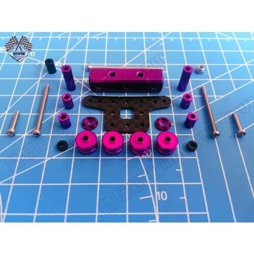 Homemade Rear Suspension Damper Titanium Shaft Stopper Set Anti-jump Tail Kit Accessories for Tamiya Mini 4WD Car