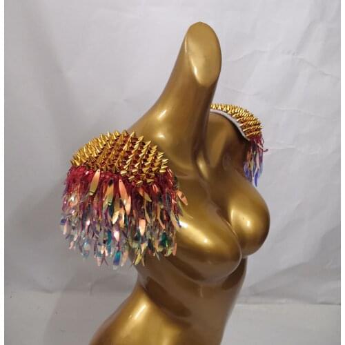 Costume Carnival Showgirl Stage Show Shoulder Pieces Epaulettes