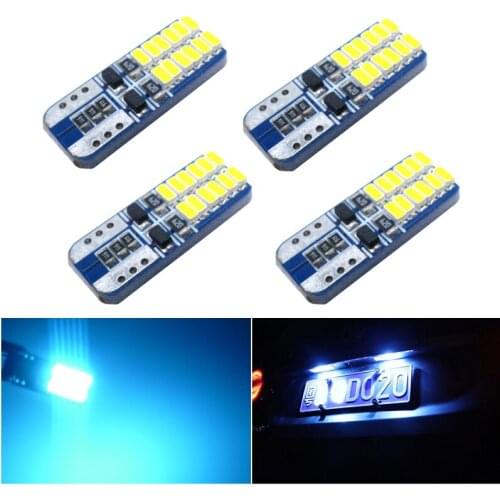 4x W5W T10 LED Canbus Light Bulbs Car Interior Dome Light Trunk Lamp Parking Lights For Audi A3 8P A4 6B BMW E60 E90
