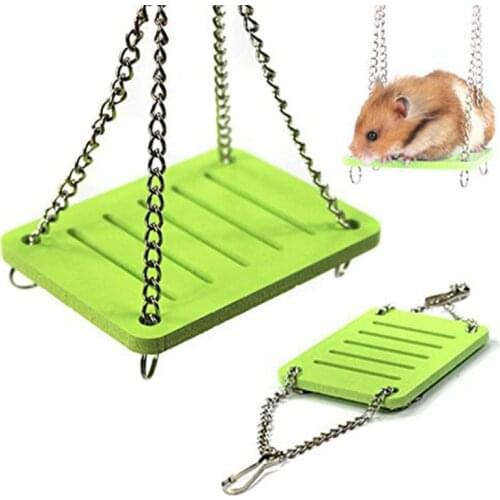 Cute Parrot Hamster Small Swing Shake Suspension Toy Hanging Bed Pet Products Entertainment Eexercise Toys