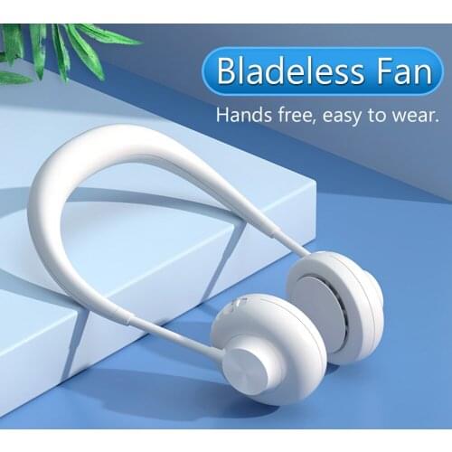 Mini Fan Bladeless 1800mAh 360 Degree Lazy Hanging Neck Fan Mini Electric USB Sports Fans Outdoor Neck Fan Cooling