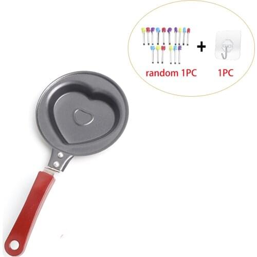 Cartoon Frog Pig Egg Pan with Clips Hooks Non-stick Pan Easy To Clean Breakfast Egg Baking Pan for Kitchen Accessorie