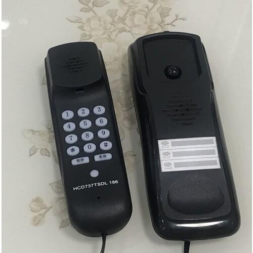 Desktop Corded Landline Phone Fixed Telephone Wall Mountable Supports Redail, Pause for Home Hotel Office Bank Call Center