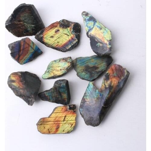 Natural flashy Labradorite Crystal Mineral Specimen healing