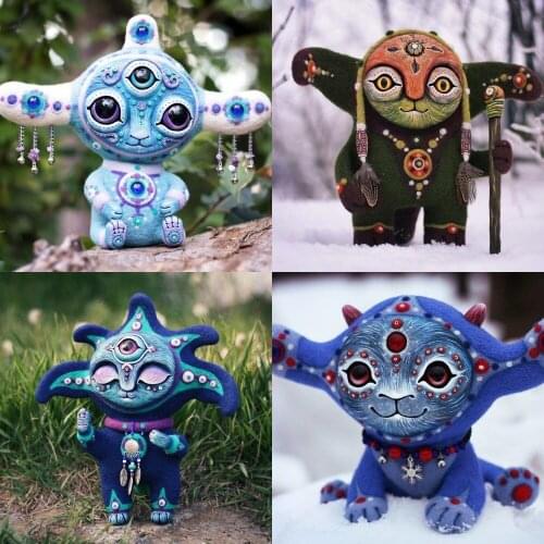 New Kawaii Elf Statue Handmake Creatures From A Fantasy World Elf Resin Garden Statue Outdoor Garden Home Decor Figurine