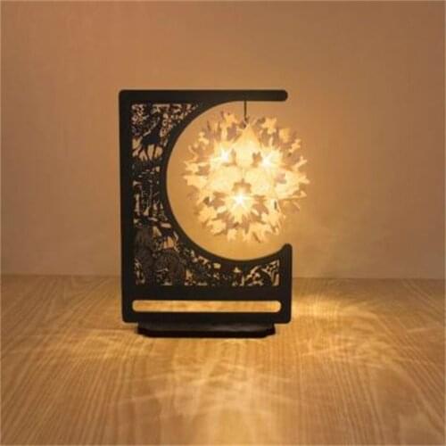 Creative Paper Carving Lanterns Wholesale DIY New USB Night Light Creative Study Small Desk Lamp Paper Carving Lamp