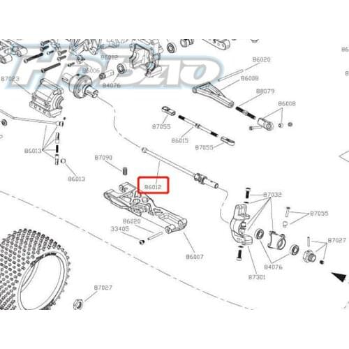 Original OFNA/HOBAO RACING 129mm Cross Universal Joint For HYPER 1/8 ST PRO/RTR TRUGGY