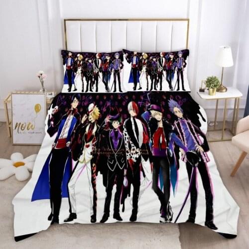 Duvet Cover 2/3 Piece Set Japanese Anime Bed Duvet Cover Large Size of My Magic School Character 3D Printed Duvet Cover Bedding