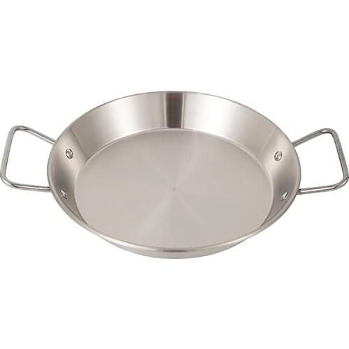 Outdoor Camping Seafood Pan Good Quality Spanish Paella Pan Seafood Dish Stainless Steel Korean Fried Chicken Dish