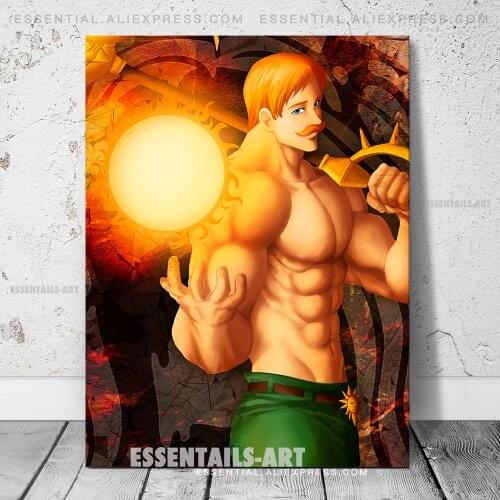 Escanor Nanatsu No Taizai The Pride Poster Canvas Wall Art Painting Decor Pictures Bedroom Study Room Home Decoration Prints