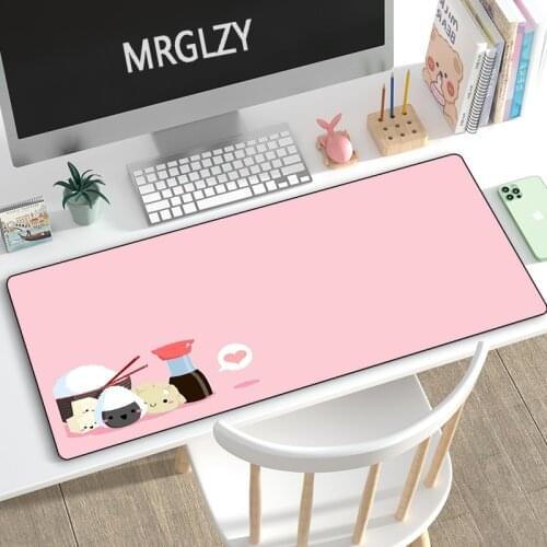 Drop Shipping Kawaii Cute Pink Mouse Pad Anime Gamer 90x40cm Large Mechanical Keyboard Cartoon Mouse Mat Pad Mousepad for Laptop