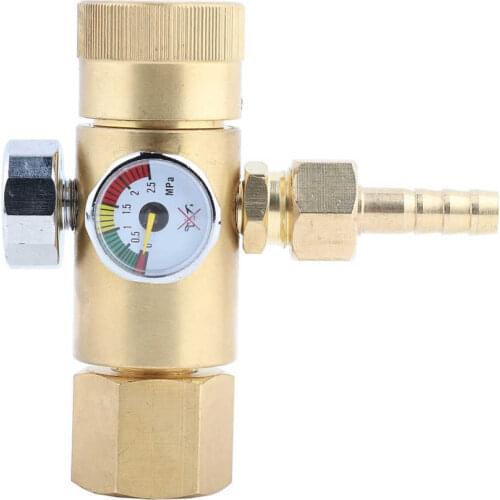 0.4-25MPa Oxygen Gas Pressure Reducer Gas Regulator Pressure Regulator Air Flow Regulator Gauge Meter Pressure Measuring Tools