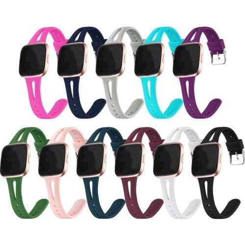 Silicone Band For Fitbit Versa 2 / Versa Lite / Versa Smart Watch Wrist Strap Bracelet Replacement Band For Fitbit Versa2